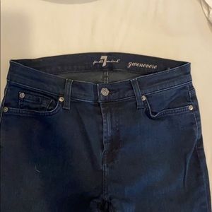 7 For All Mankind skinny dark wash jean